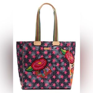 Consuela Drew Checked Out Tote